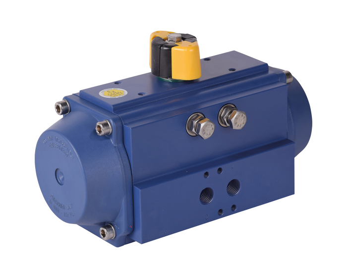 Alphair PTFE coated pneumatic actuator RES spring return RES64